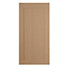 IT Kitchens Westleigh Textured Oak Effect Shaker Fridge/Freezer Cabinet door (W)600mm