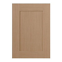IT Kitchens Westleigh Textured Oak Effect Shaker Standard Cabinet door (W)500mm