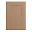 IT Kitchens Westleigh Textured Oak Effect Shaker Standard Cabinet door (W)500mm