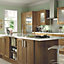 IT Kitchens Westleigh Walnut Effect Shaker Belfast sink Cabinet door (W)600mm