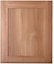 IT Kitchens Westleigh Walnut Effect Shaker Standard Cabinet door (W)600mm (H)715mm (T)18mm