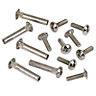 IT Solutions Silver Steel Cabinet connector bolt, Pack of 20