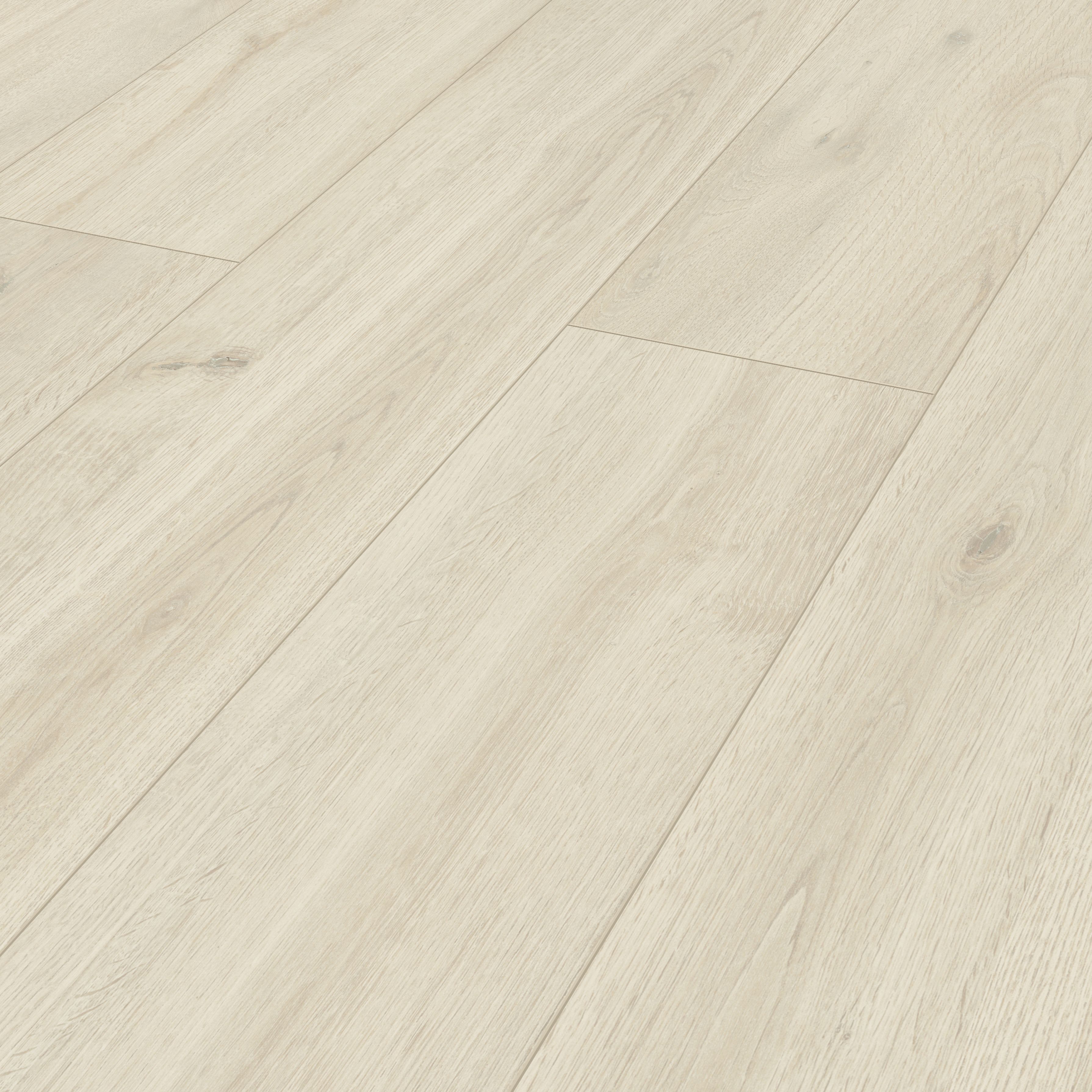 Italo White Bleached Wood effect Click vinyl Plank Sample