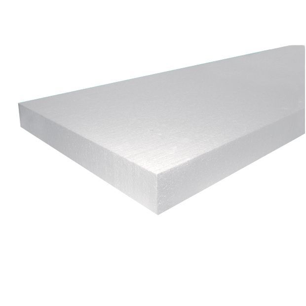 Jablite White Polystyrene Insulation board (L)2.4m (W)1.2m (T)75mm