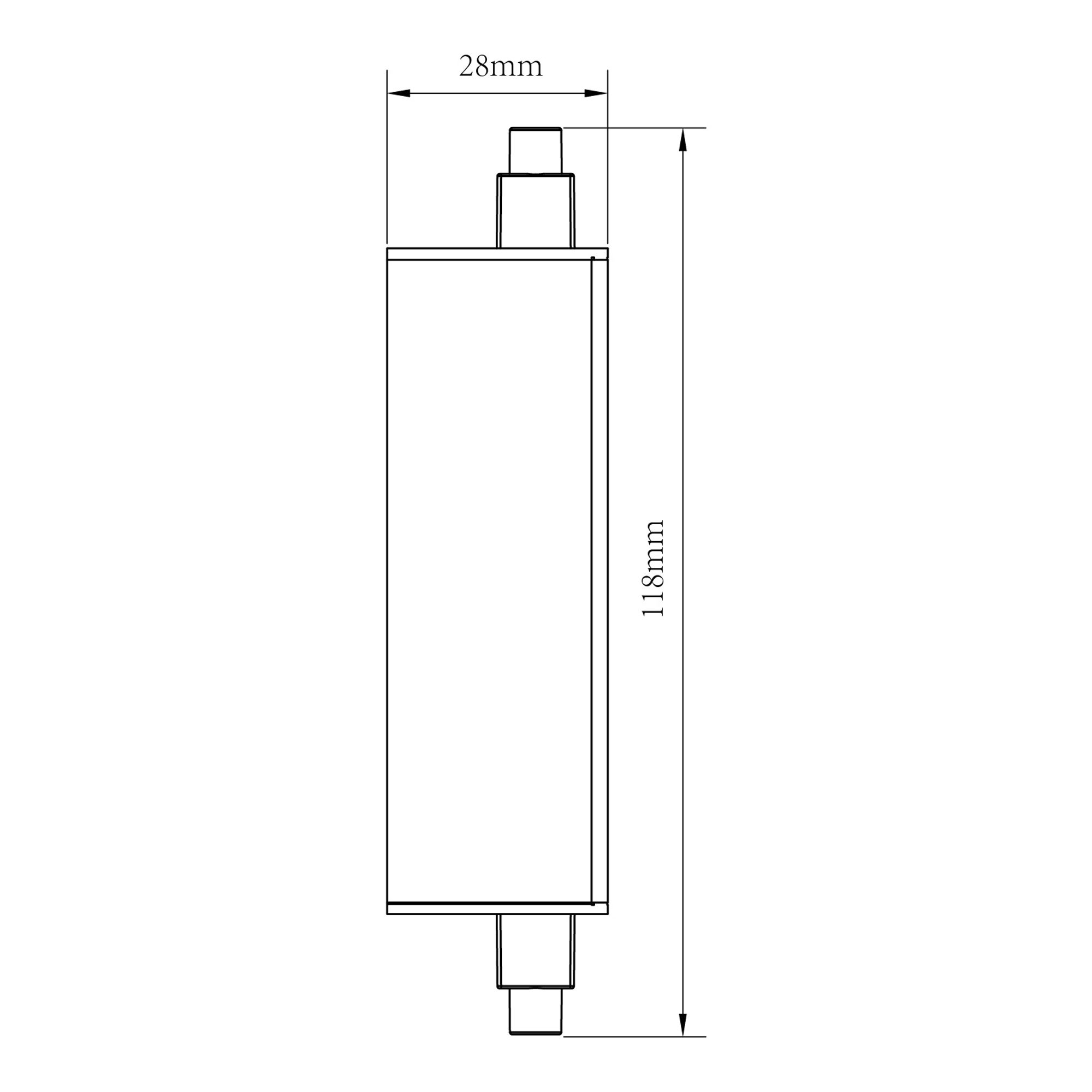 Jacobsen Brant R7s 19W 2452lm 300° Clear Linear Warm white LED Dimmable Light bulb