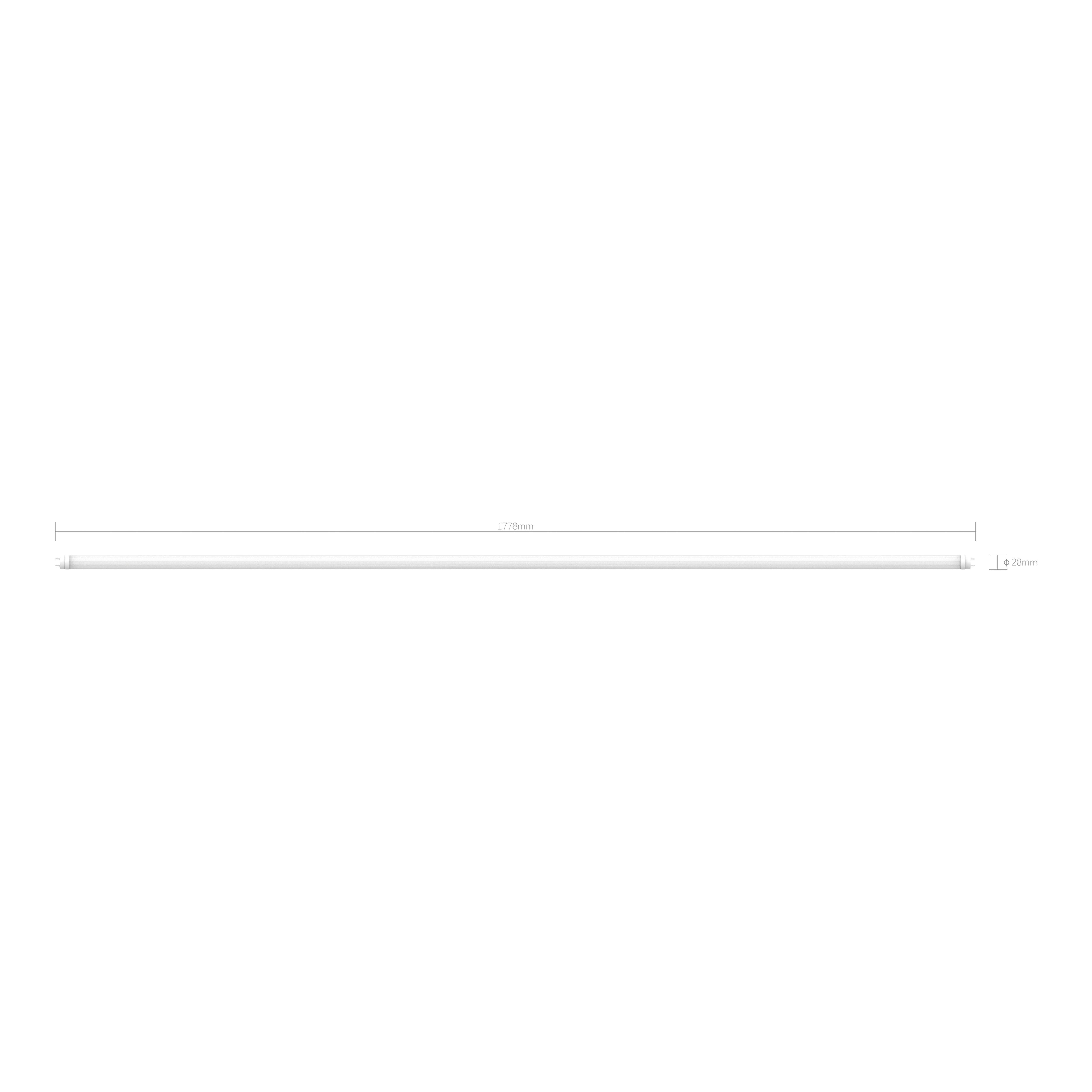 Jacobsen G13 4000K 3600lm T8 Neutral white LED Light bulb (L)1778mm