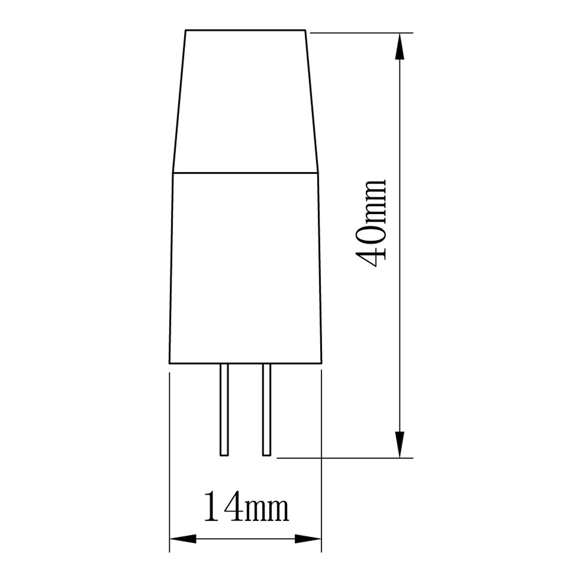 Jacobsen G4 1.5W Warm white LED Light bulb, Pack of 2
