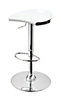 Jamala White Swivel Bar stool, Set of 2