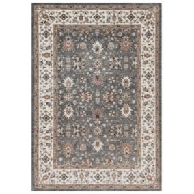 Jasmin Grey Persian Medium Rug, (L)170cm x (W)120cm