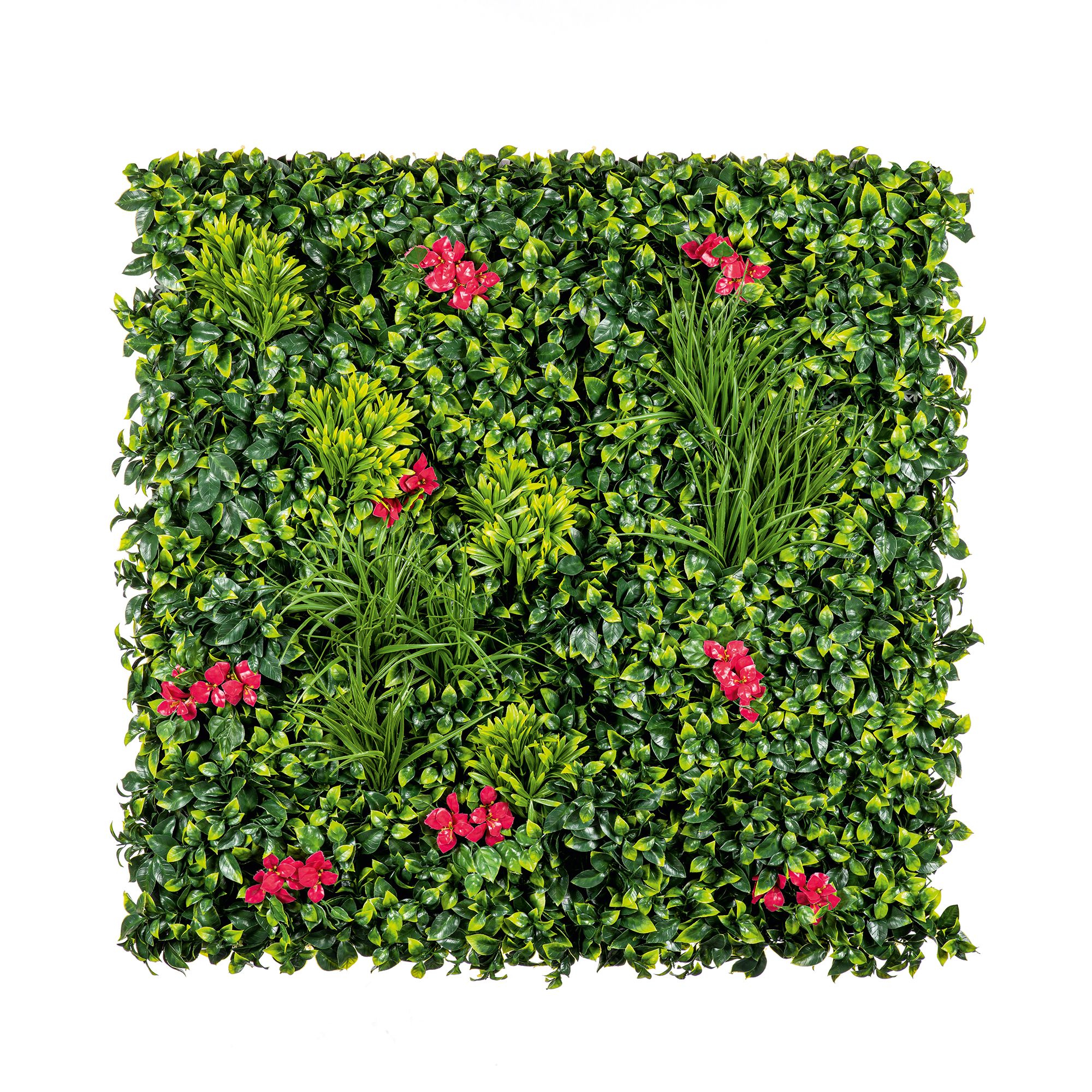 Jasmine Square Artificial plant wall, (H)1m (W)1m