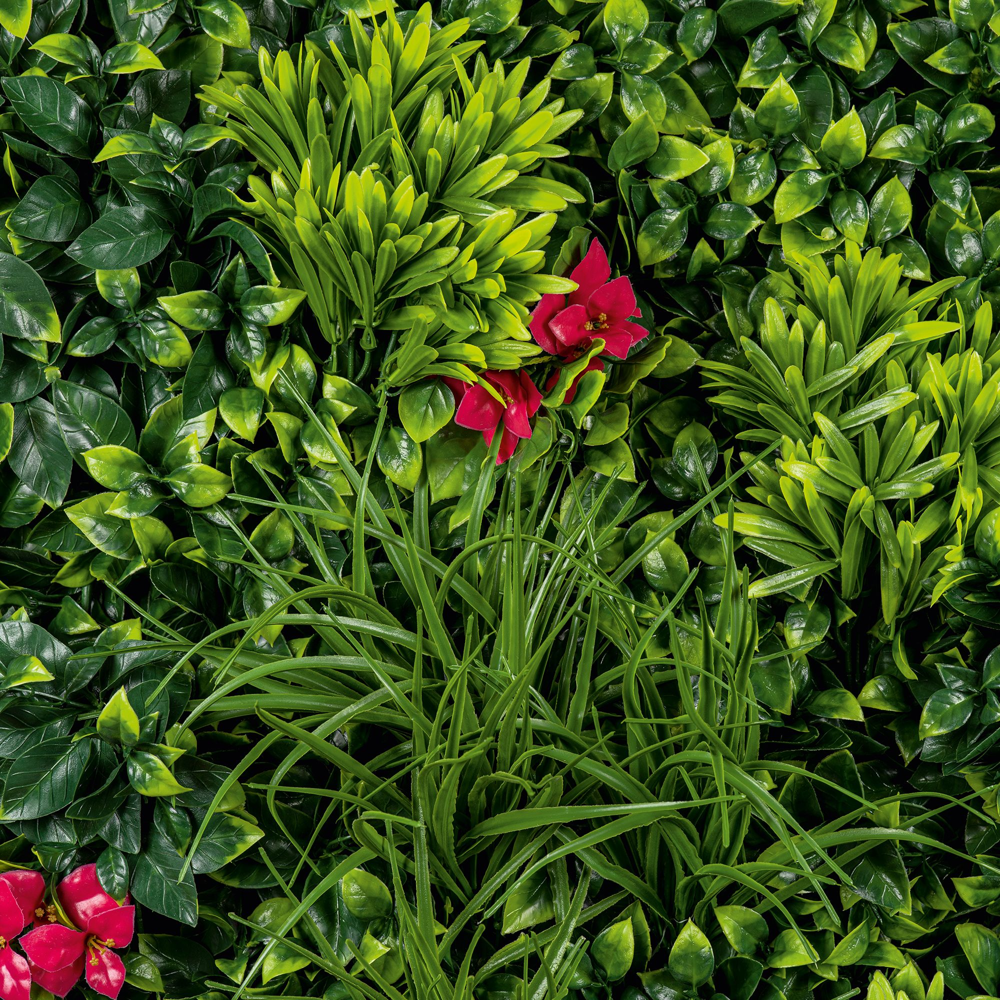 Jasmine Square Artificial plant wall, (H)1m (W)1m