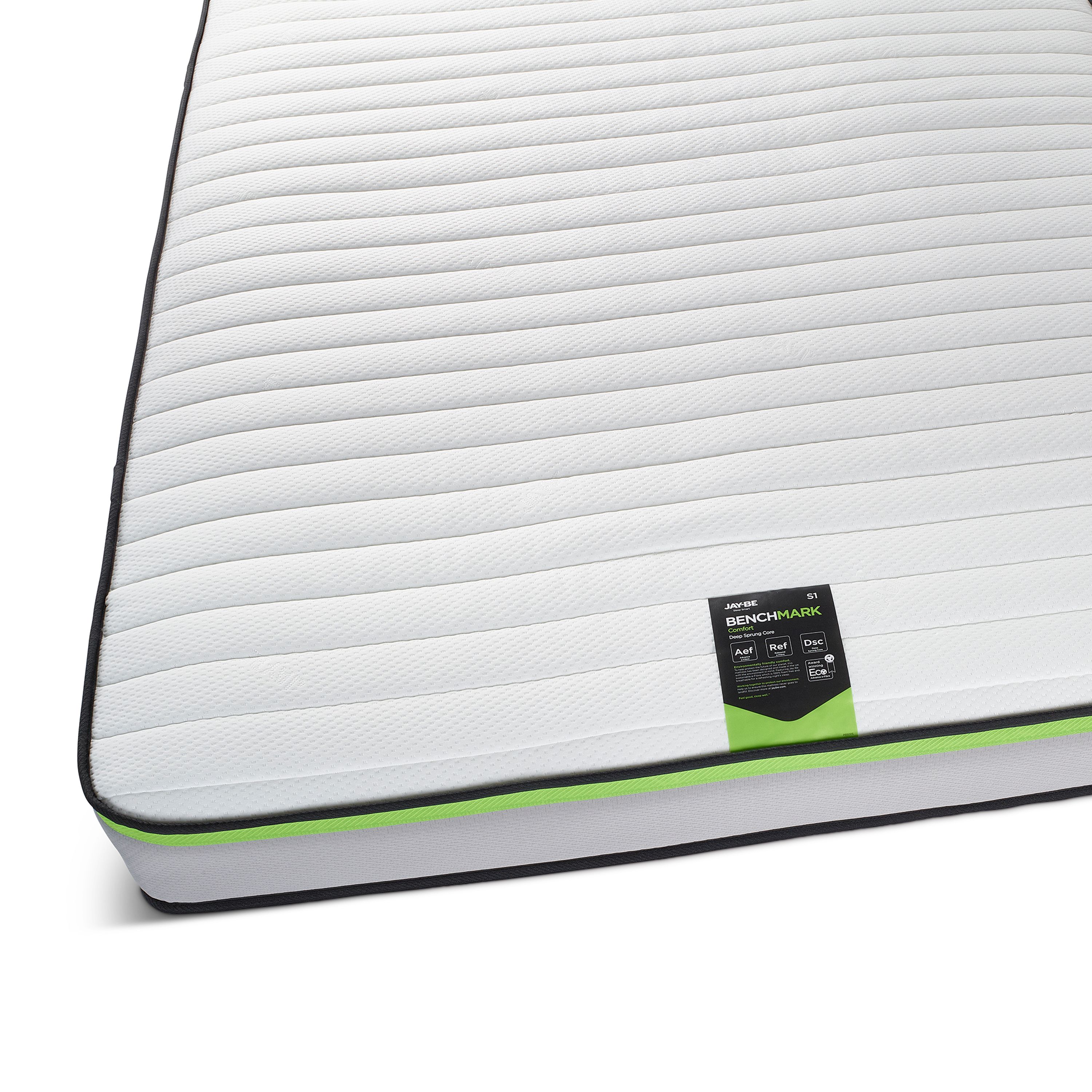 Jay-Be Benchmark S1 Comfort Eco Friendly Open coil Water resistant Small double Mattress