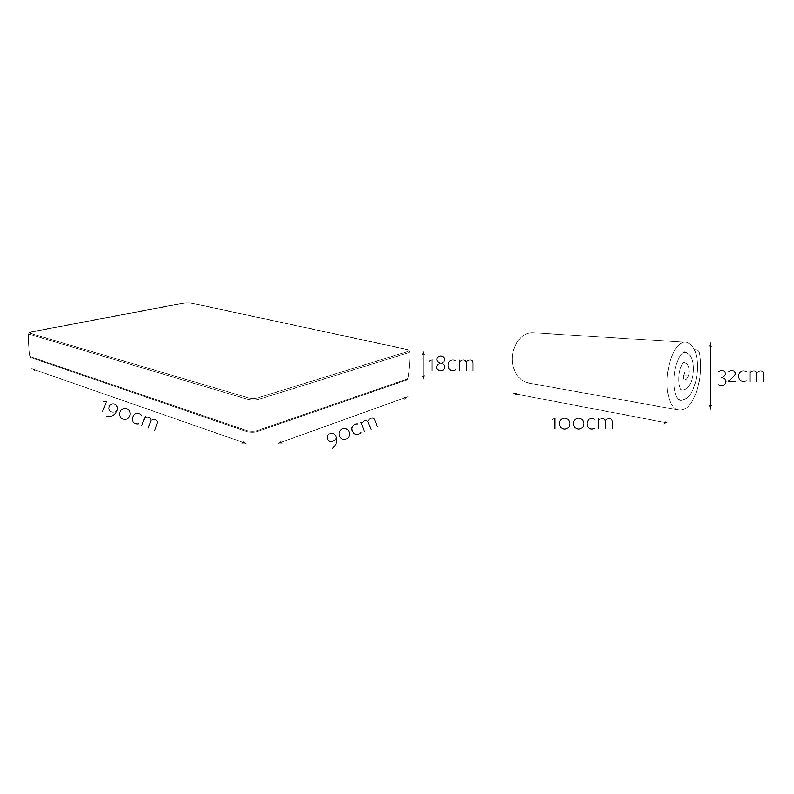 Jay-Be Natural bamboo Pocket sprung Single Mattress