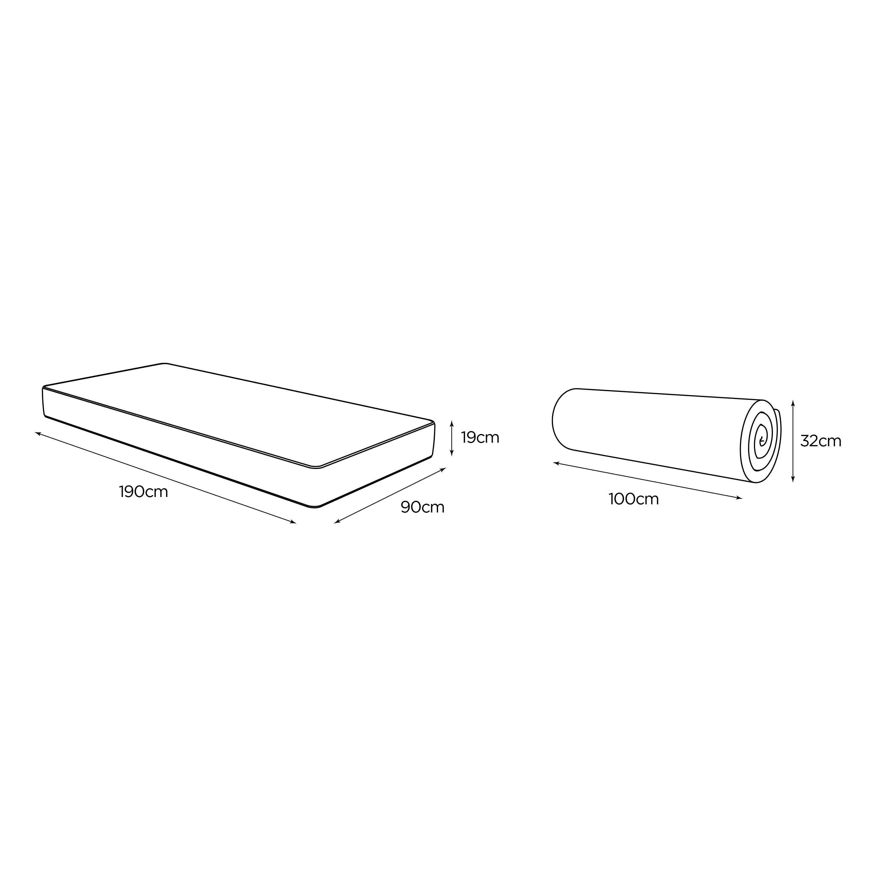 Jay-Be Quest Q3 Pocket sprung Single Kids Mattress