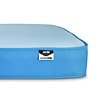 Jay-Be Simply Kids Blue Foam free Waterproof Open coil Single Mattress