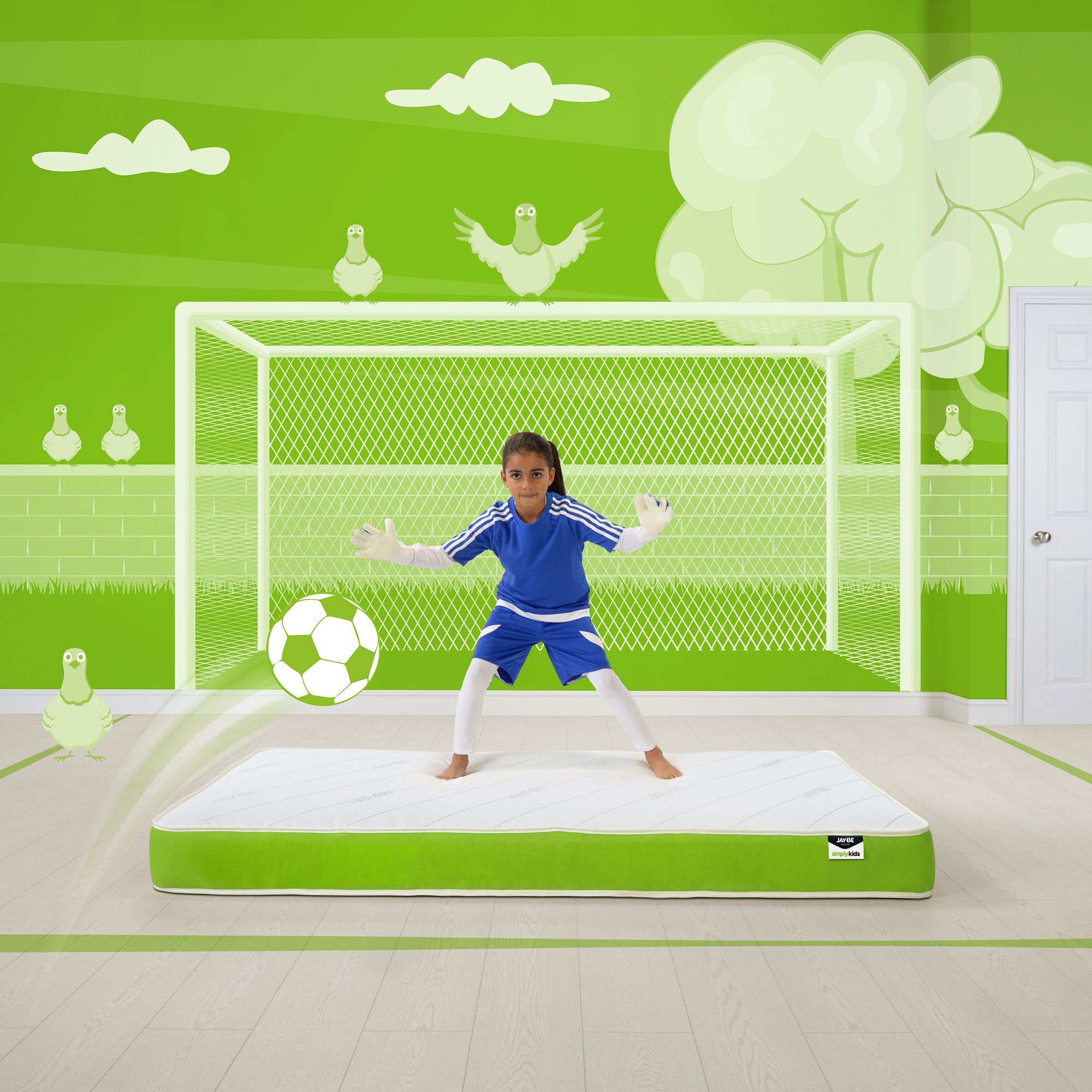 Jay-Be Simply Kids Open coil Single Kids Mattress