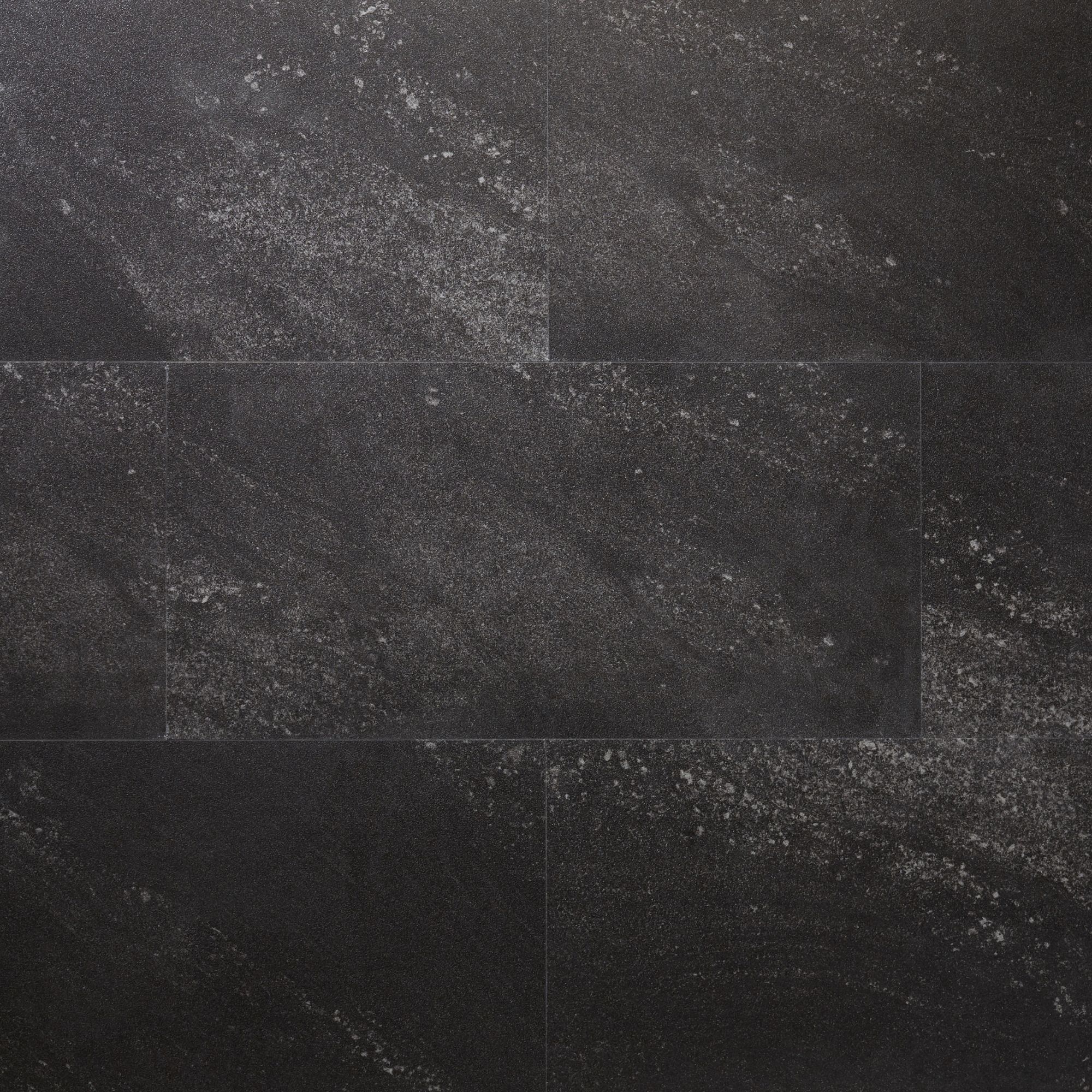 Jazy Charcoal Stone effect Tile Sample of 1