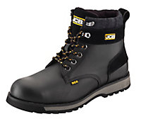 JCB 5CX Black Safety boots, Size 8