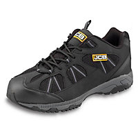 JCB Black & grey Safety trainers, Size 10