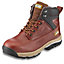 JCB Fast track Brown Safety boots, Size 8