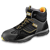JCB Rock Black Safety boots, Size 8