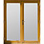 Jeld-Wen 1 Lite Glazed Hardwood External French Door set, (H)2094mm (W)1194mm