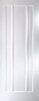 Jeld-Wen 3 panel Patterned Unglazed White Internal Door, (H)1981mm (W)610mm (T)35mm