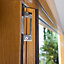Jeld-Wen Canberra Clear Glazed Golden Oak External 5 Folding Patio door, (H)2094mm (W)3594mm