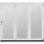 Jeld-Wen Clear Glazed White Hardwood External 3 Bedgebury Folding Patio door, (H)2094mm (W)2394mm