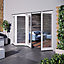 Jeld-Wen Clear Glazed White Hardwood External 4 Bedgebury Folding Patio door, (H)2094mm (W)2994mm
