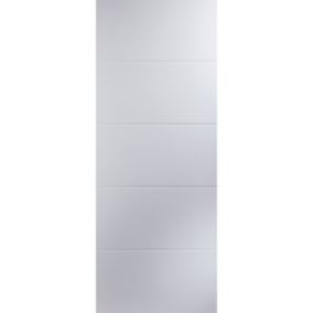 Jeld-Wen Linea Solid core Unglazed Flush White Internal Door, (H)1981mm (W)838mm (T)35mm