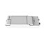 Jemison Matt White Aluminium effect Rectangular Neutral white LED Light panel (L)1195mm