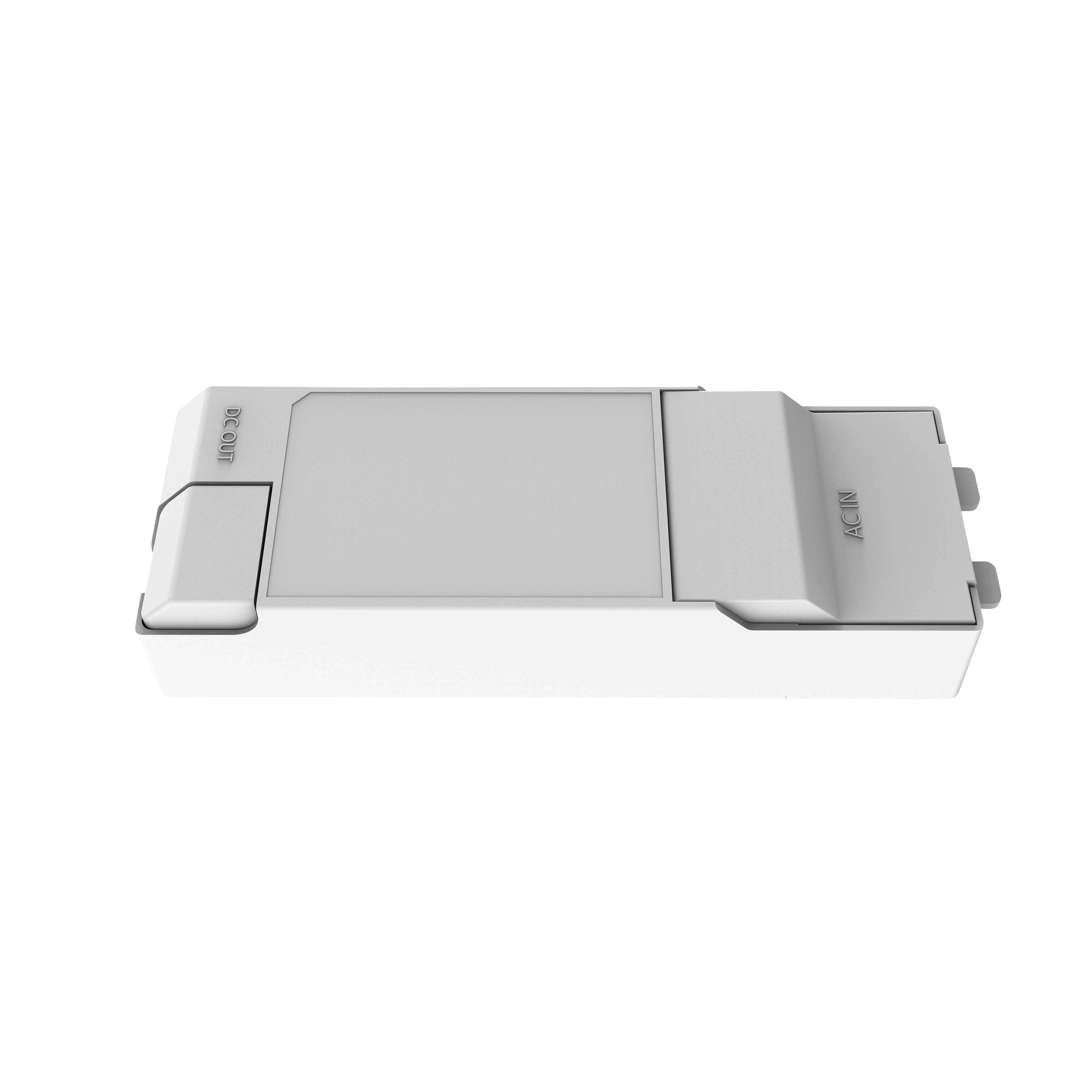 Jemison Matt White Aluminium effect Rectangular Neutral white LED Light panel (L)1195mm