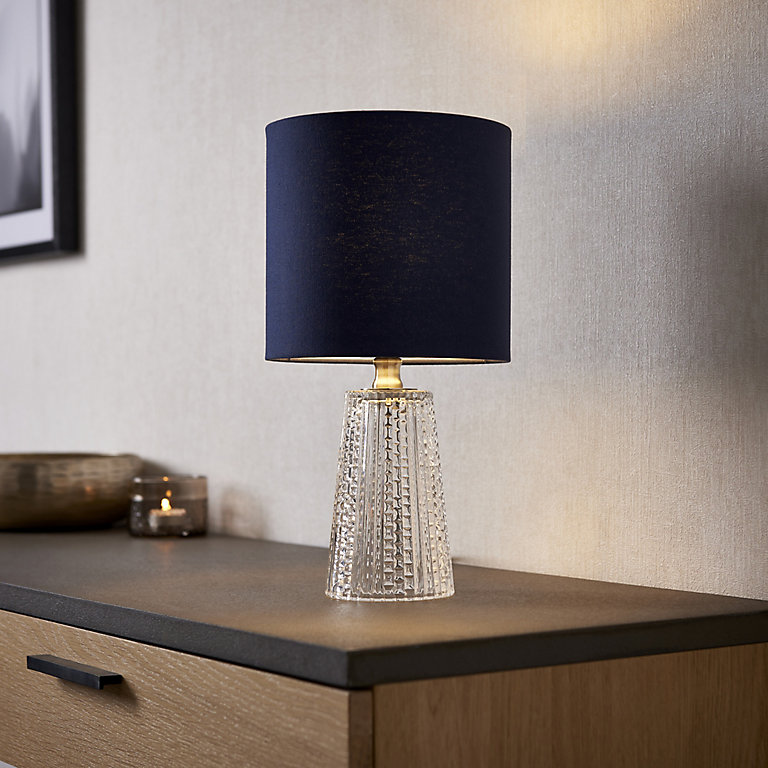 Jewel Decorative Clear Cone Table Lamp, Clear Lamp Shades For Table Lamps