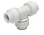 JG Speedfit White Push-fit Equal Pipe tee (Dia)22mm x 22mm x 22mm, Pack of 5