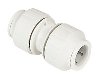 JG Speedfit White Push-fit Straight Connector (Dia)15mm, Pack of 10