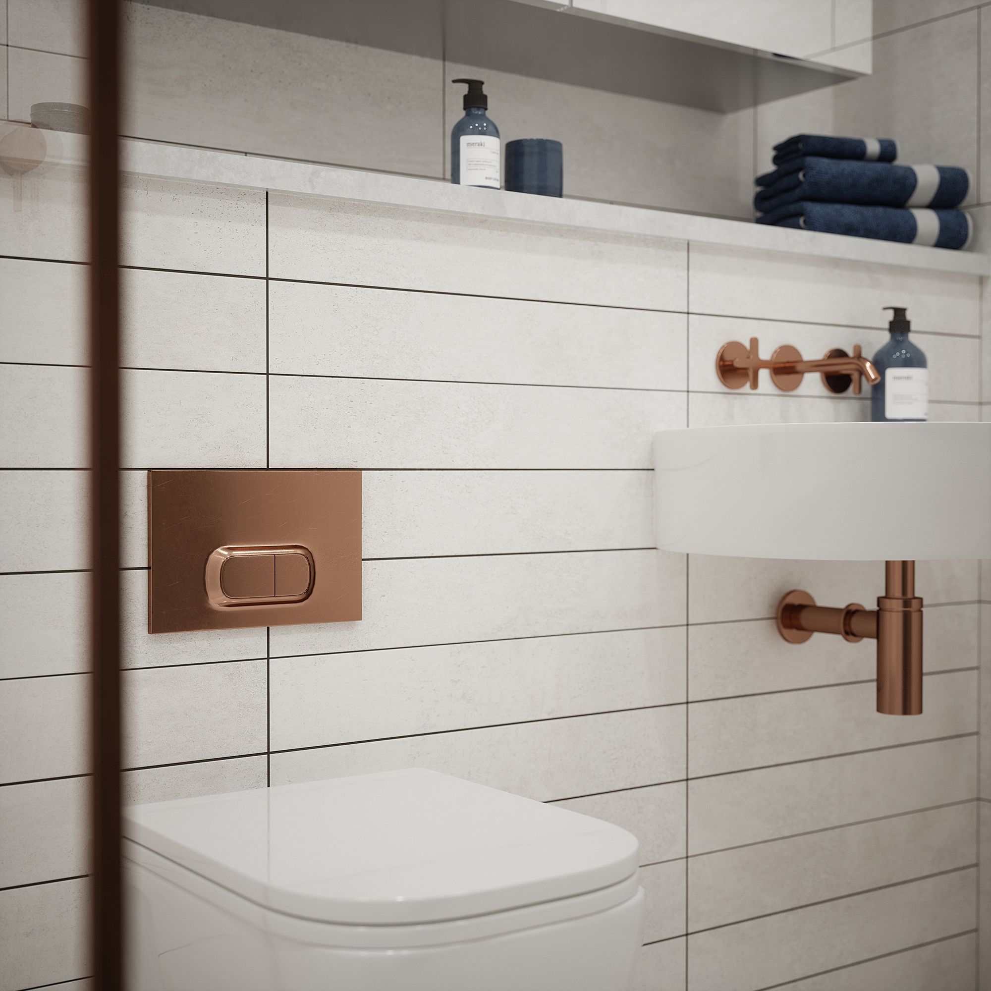 Johnson Tiles Ashlar Weathered White Matt Scored Stone effect Ceramic Indoor Wall Tile Sample