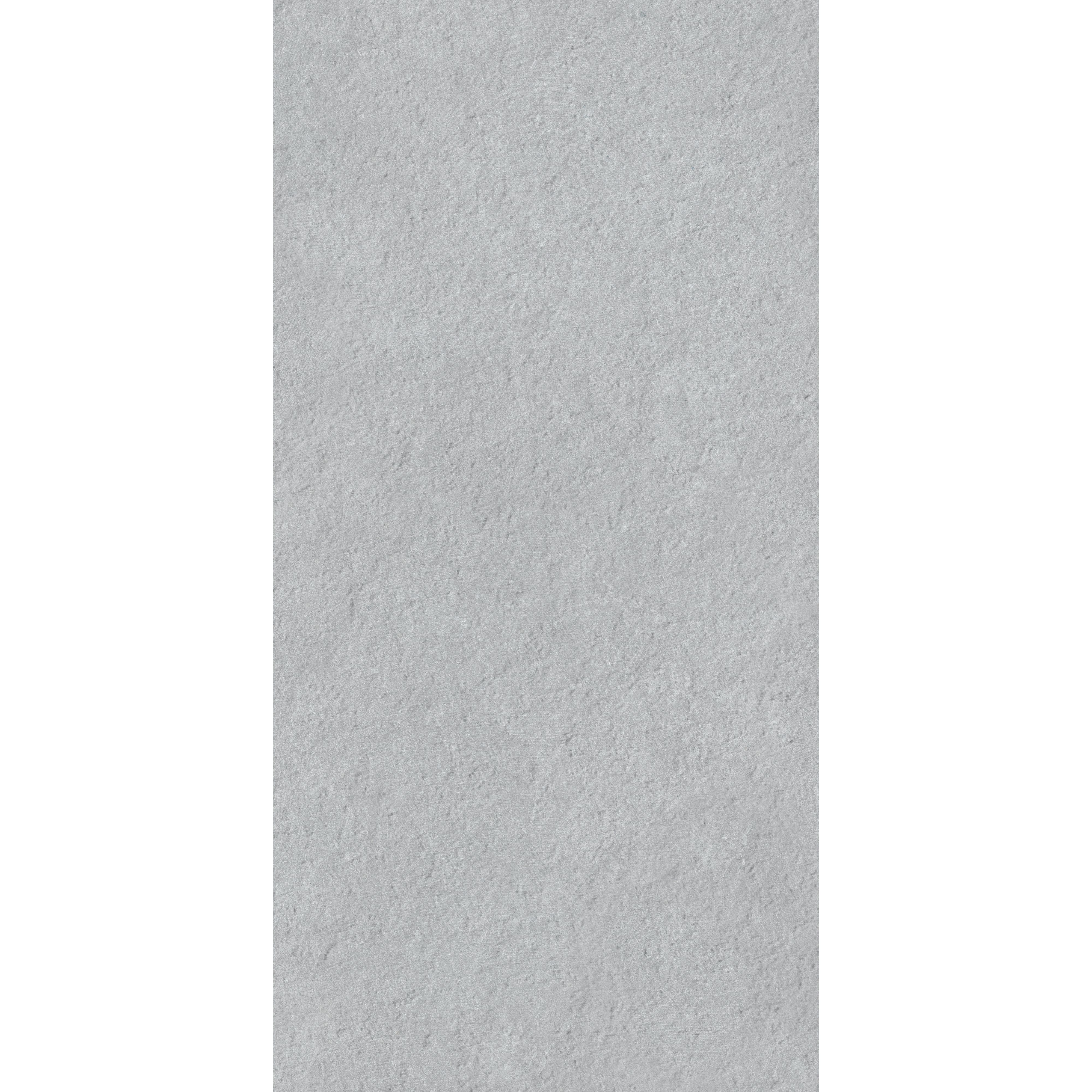 Johnson Tiles Marlow Grey Matt Cement tile effect Textured Ceramic Indoor Wall Tile, Pack of 5, (L)600mm (W)300mm