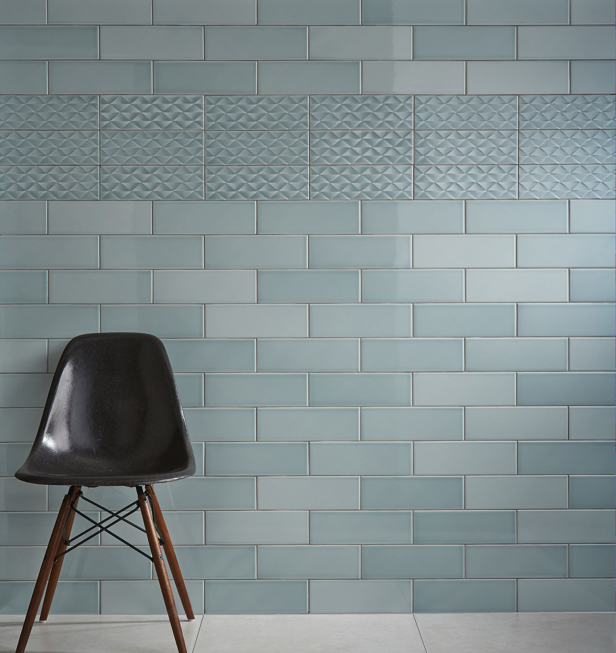 Johnson Tiles Mayfair Green Gloss Ceramic Wall Tile Sample