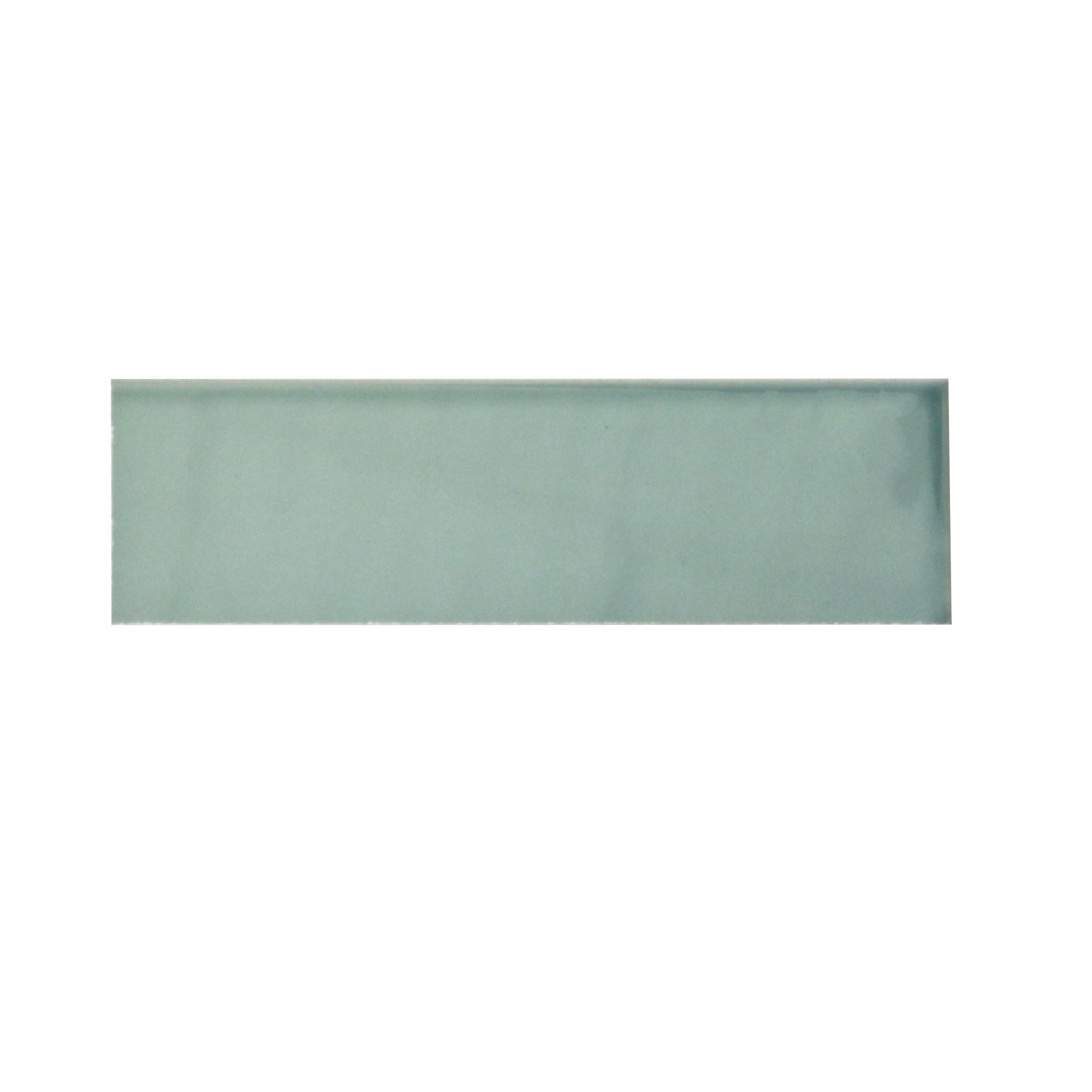 Johnson Tiles Mayfair Leaf green Gloss Ceramic Indoor Wall tile, Pack of 54, (L)245mm (W)75mm