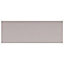 Johnson Tiles Mayfair Light grey Gloss Plain Ceramic Indoor Wall tile, Pack of 54, (L)245mm (W)75mm