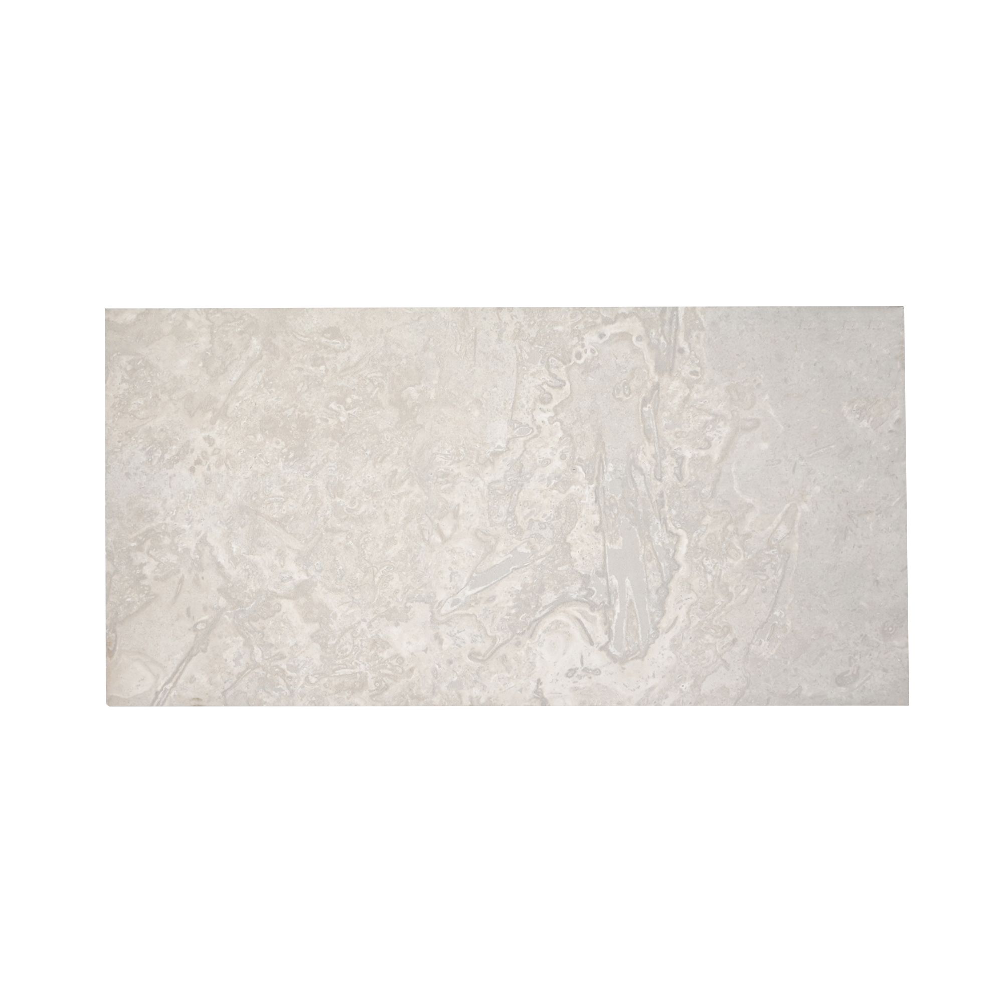 Johnson Tiles Spencer White Matt Natural Stone effect Ceramic Indoor Wall & floor Tile, Pack of 5, (L)600mm (W)300mm
