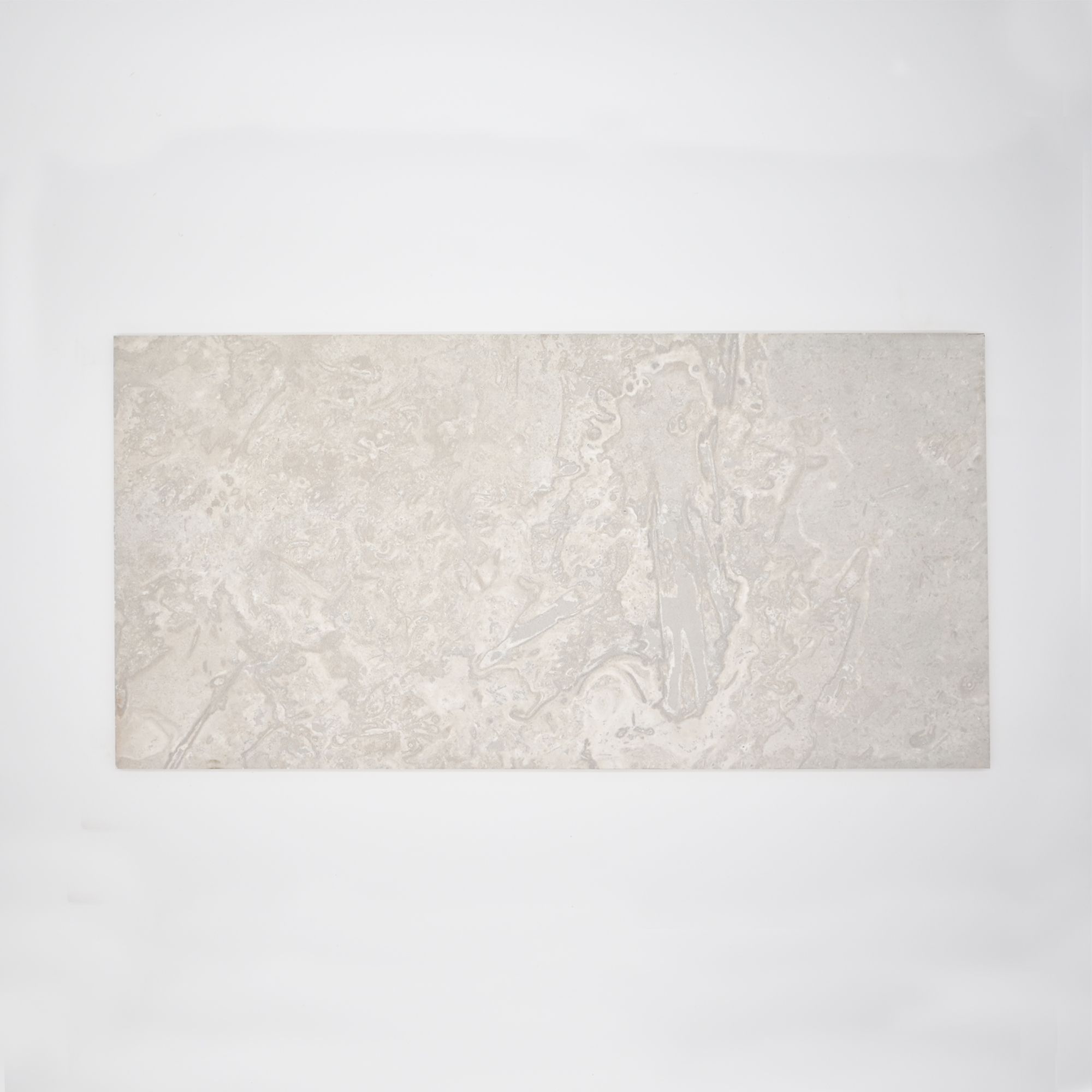 Johnson Tiles Spencer White Matt Natural Stone effect Ceramic Wall & floor Tile Sample