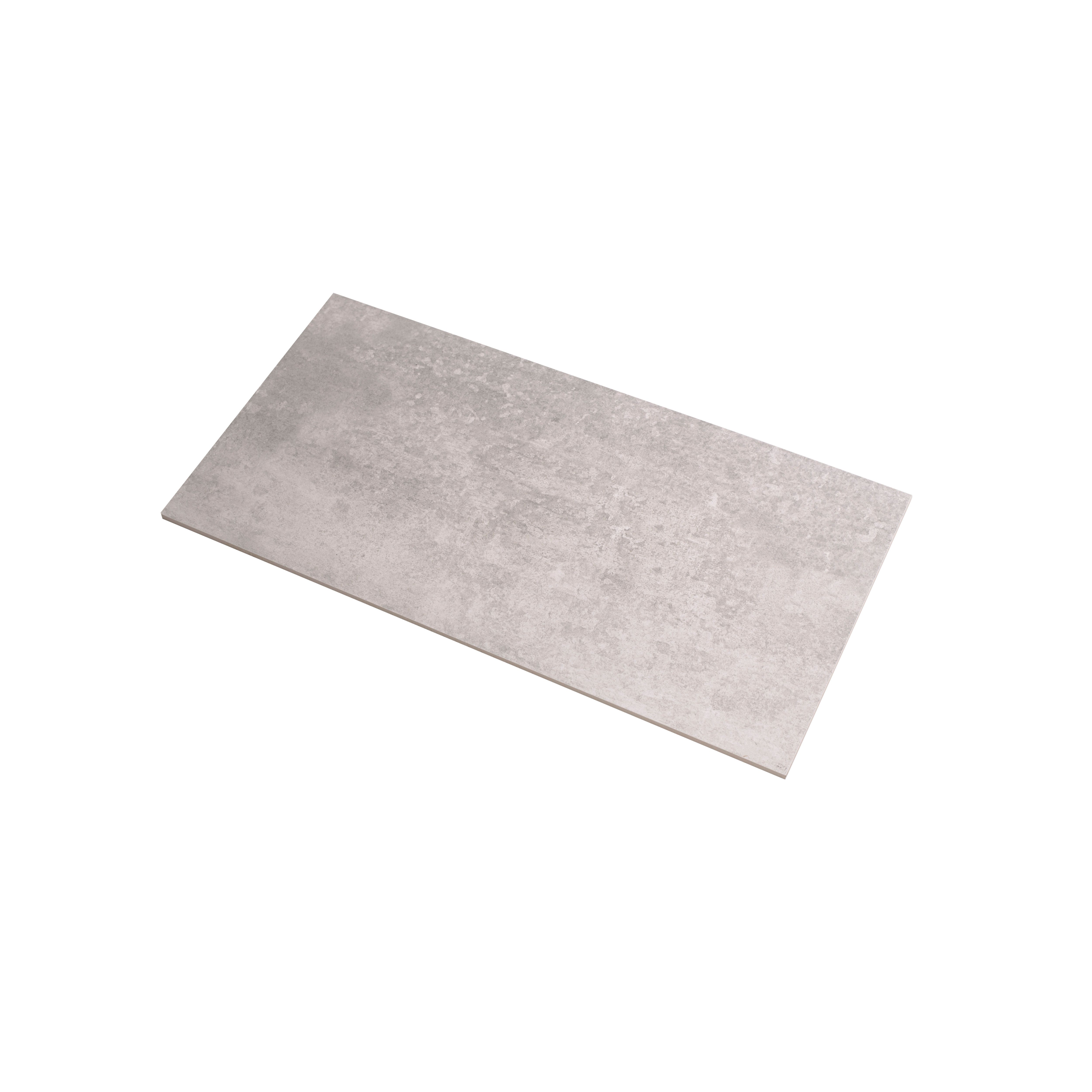 Johnson Tiles Urban concrete Grey Matt Stone effect Ceramic Indoor Wall & floor Tile Sample