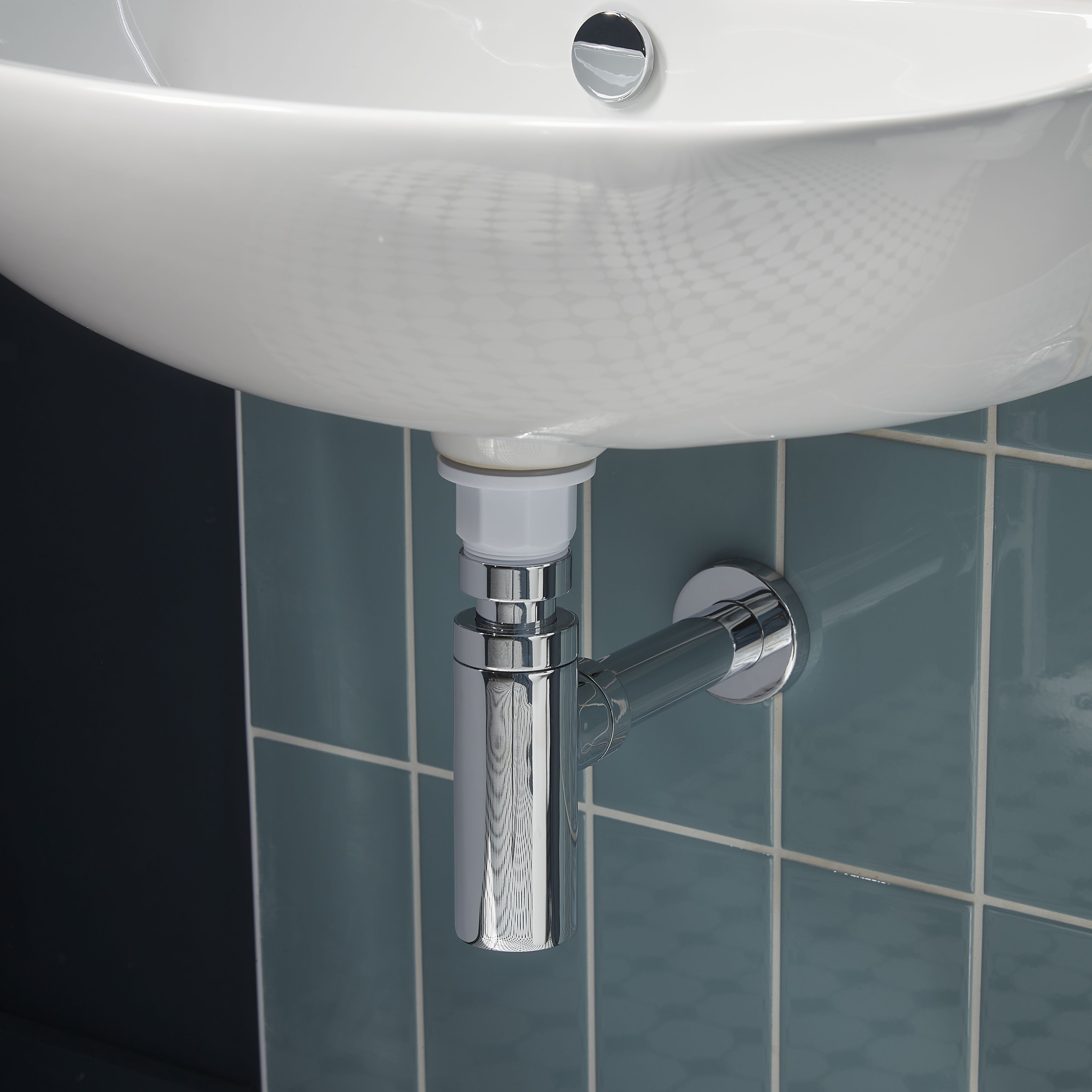 Johnson Tiles Veneto Blue Gloss Ceramic Indoor Wall tile, Pack of 50, (L)200mm (W)100mm