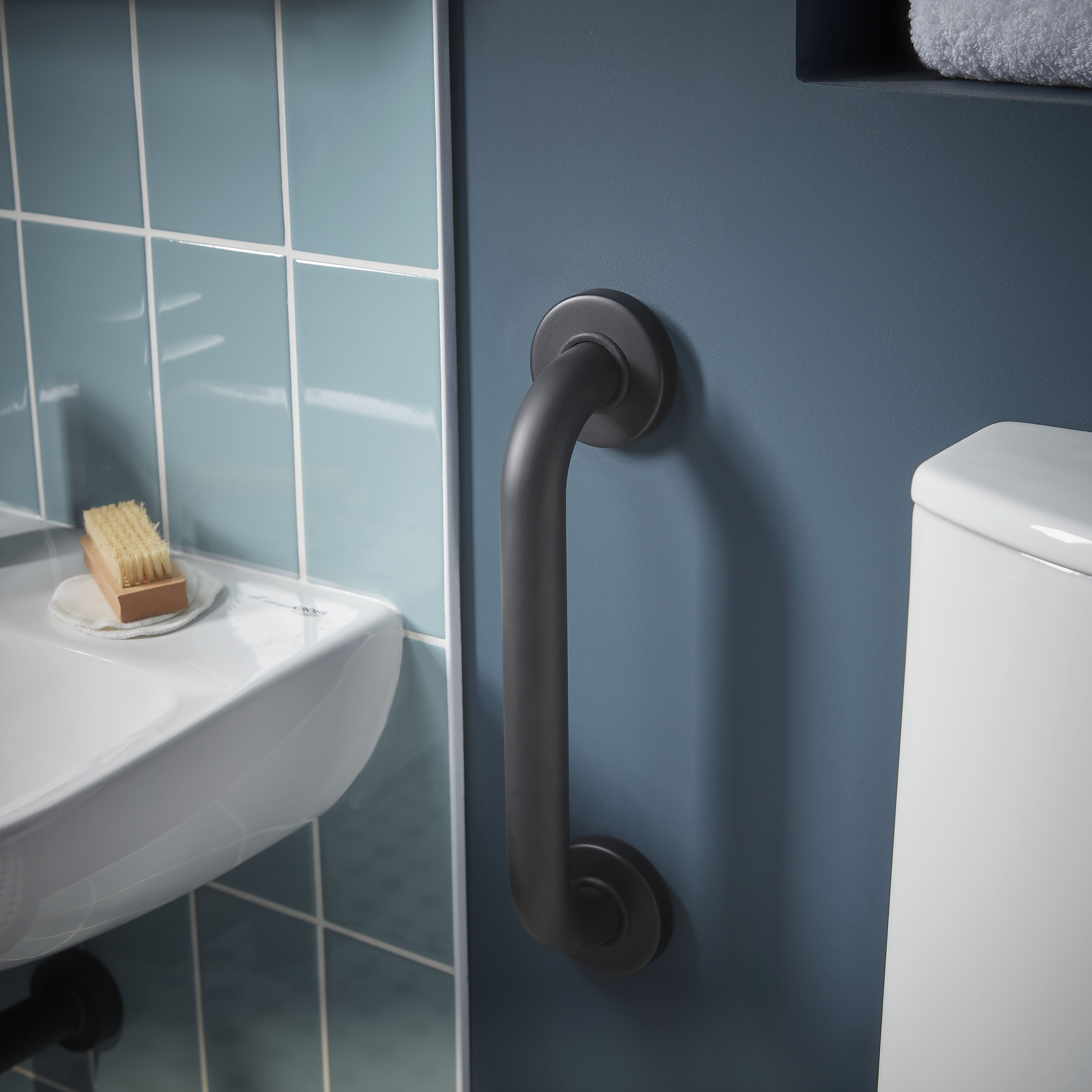 Johnson Tiles Veneto Blue Gloss Ceramic Indoor Wall tile, Pack of 50, (L)200mm (W)100mm