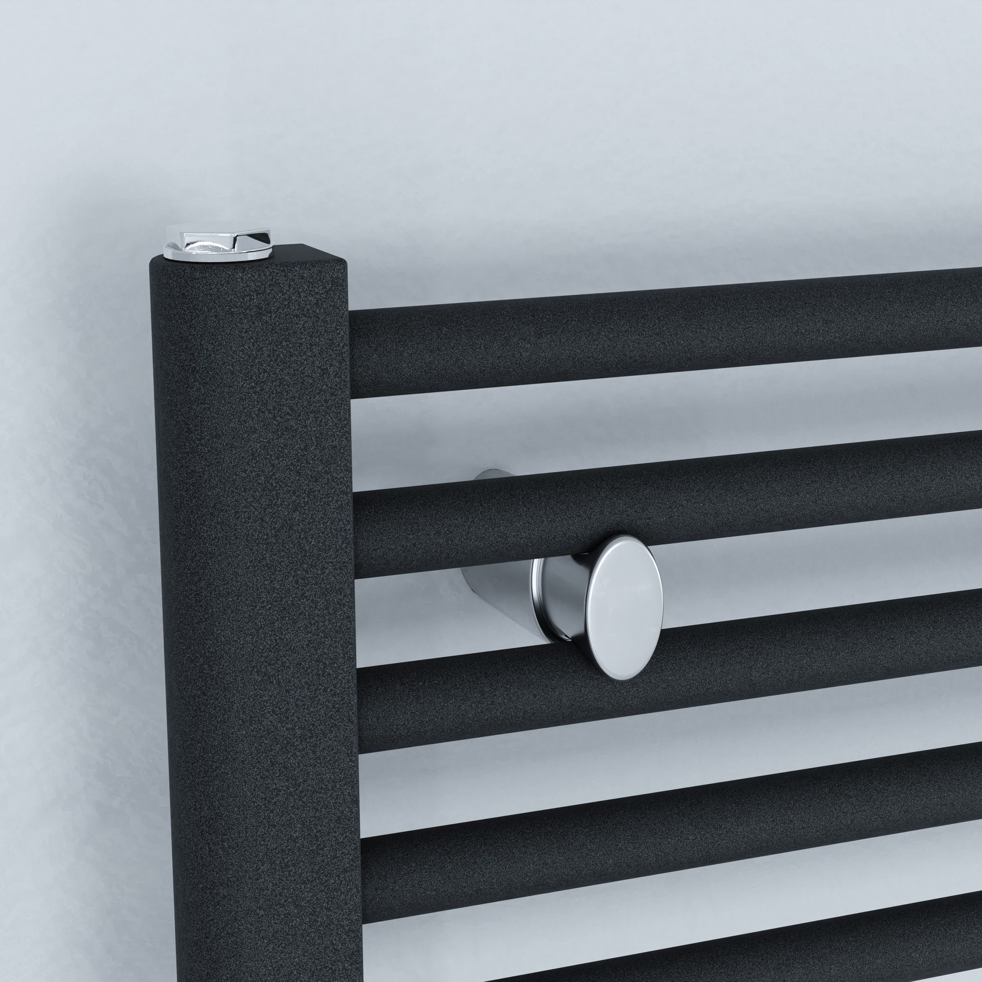 Joker Matt anthracite Vertical Electric designer Radiator, (W)600mm x (H)1140mm
