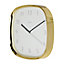 Jones Vogue Contemporary Brass effect Quartz Clock