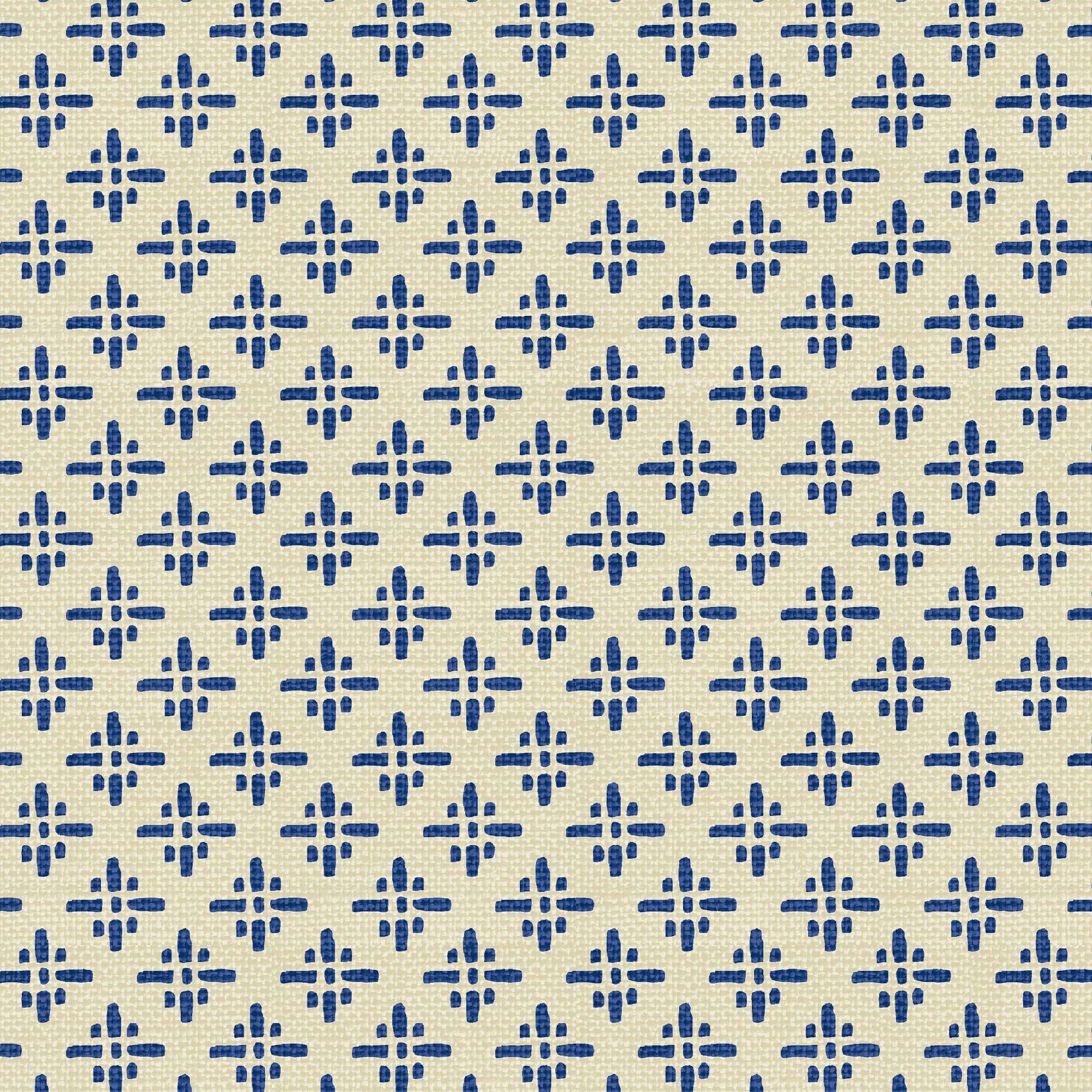 Joules Blue Geometric Smooth Wallpaper Sample
