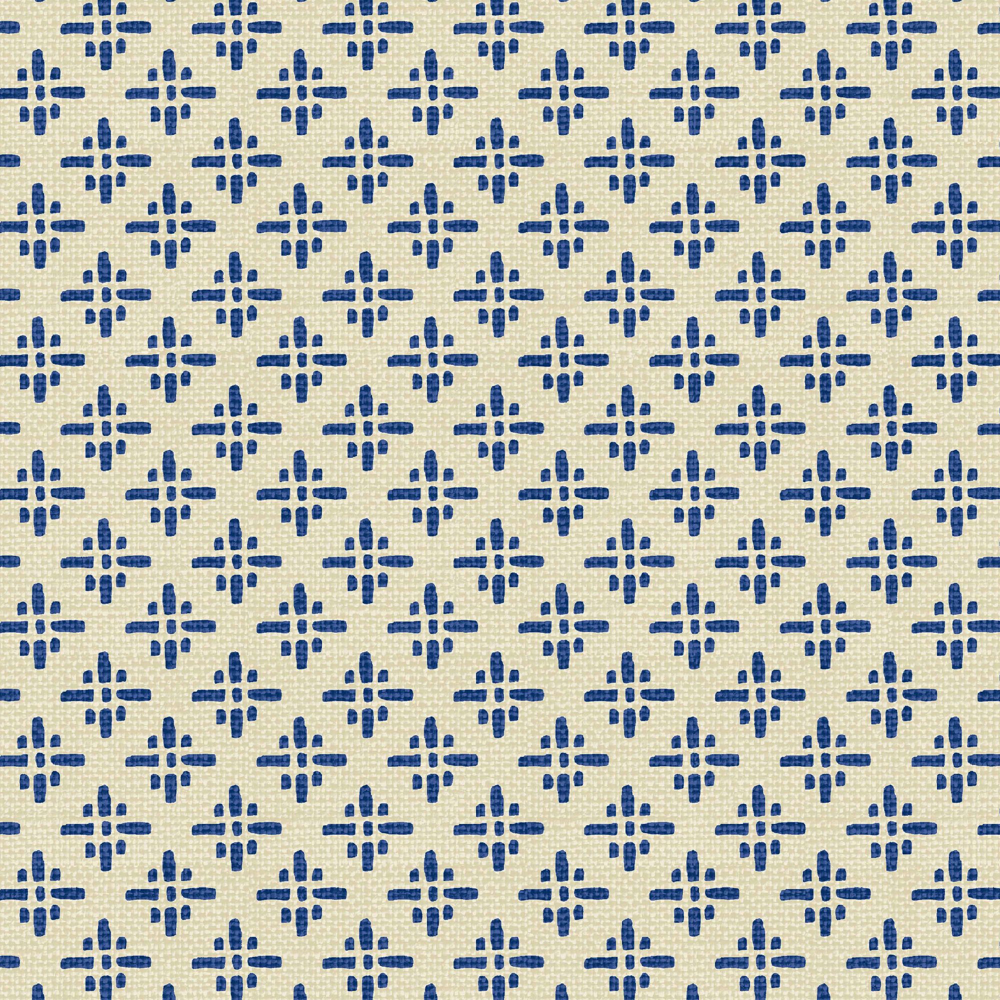 Joules Blue Geometric Smooth Wallpaper